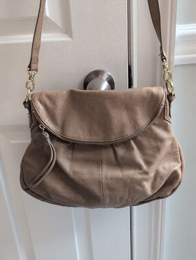 Margot New York Tan Leather Hobo Bag